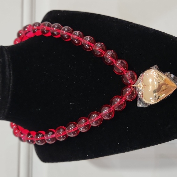 ❤️🔹️Piper K🔹️ Red Beaded Glass 17" Necklace - Picture 10 of 10